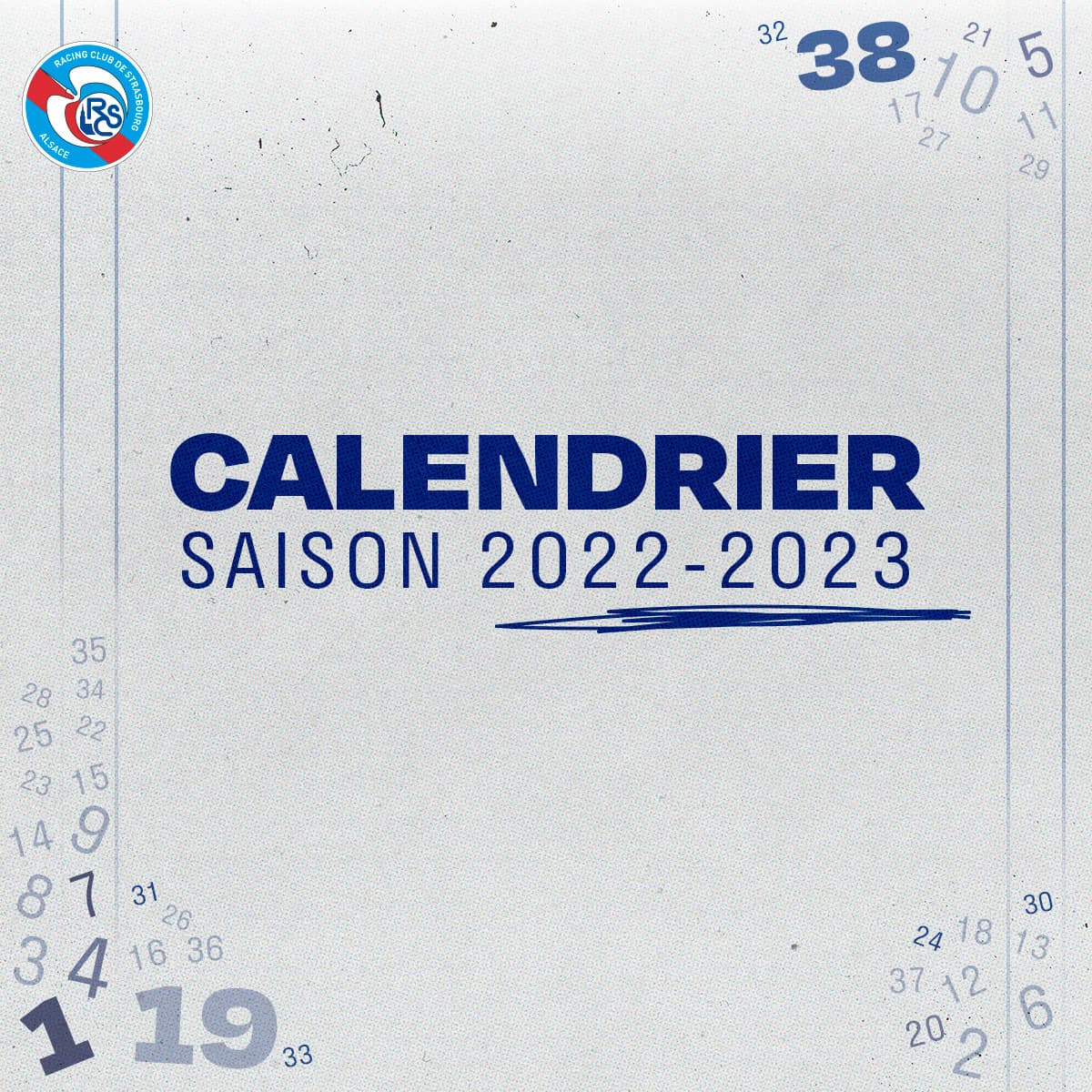 Le calendrier de la saison 2022/2023 est connu ! - Racing Club de